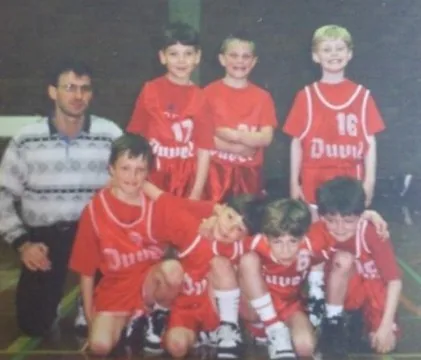 Koen Bauwens playing basketball